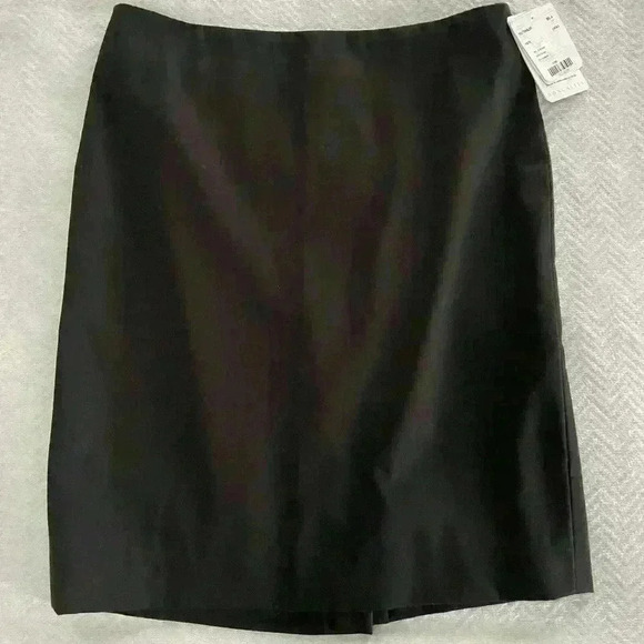 New With Tags DONCASTER Skirt Size 8 Black Pencil Knee Length Zip Career Office - Picture 1 of 7